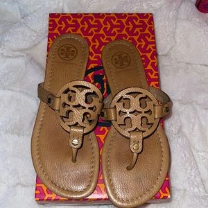 GREAT CONDITION TORY BURCH MILLER IN TAN (tumbled leather)